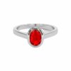 Ruby Silver Ring - 4.25 Carat