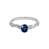 Blue Sapphire Engagement Ring