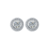 Pave Halo Diamond Studs - 2.00 Carats