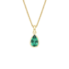 Emerald Yellow Gold Pendant
