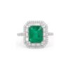 Emerald Diamond Ring - 3.15 Carats