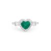 Emerald Heart-Shaped Ring