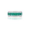Emerald Baguettes & Diamonds Eternity Band