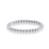 Twisted Rope Band Silver Ring