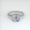 White Sapphire Silver Ring - Radiant Cut 6.23 Carat