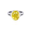 Yellow Sapphire Silver Ring - 2.50 Carat