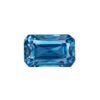 Blue Zircon Gemtone - Emerald Shape 7.50 Carat