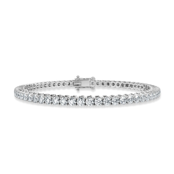 18K White Gold Diamond Bracelet 1.54 Carat