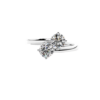 1.00 Carat Two Stone Diamond Ring Round Shaped