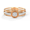Attractive Rose Gold Diamond Ring