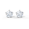 Moissanite Solitaire Studs - Round Shaped 1.34 Carat