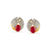Chic Contemporary Diamond Stud Earrings