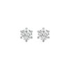 Moissanite Solitaire Studs - Round Shaped 1.50 Carat