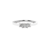 Princess Cut Three Stone Diamond Ring 0.54 Carat