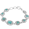 Sterling Silver Turquoise Bracelet - 6.33 Carat