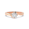 Rose Gold Diamond Ring - Round Shaped 2.42 Carat