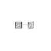 Moissanite Solitaire Studs - Princess Cut 1.60 Carat