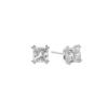 Moissanite Solitaire Studs - Princess Cut 2.00 Carat