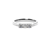 Round Shaped Three Stone Diamond Ring 0.30 Carat