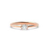 Rose Gold Diamond Ring - Round Shaped 3.20 Carat