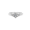Round Shaped Three Stone Diamond Ring 1.64 Carat