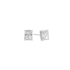 Moissanite Solitaire Studs - Radiant Cut 2.00 Carat