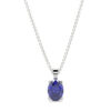 Blue Sapphire Pendant - Oval Shaped 1.15 Carat