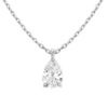 Diamond White Gold Pendant - Pear Shape 0.54 Carat