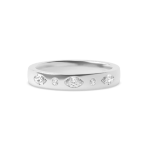 Shope White Gold Mens Moissanite Ring